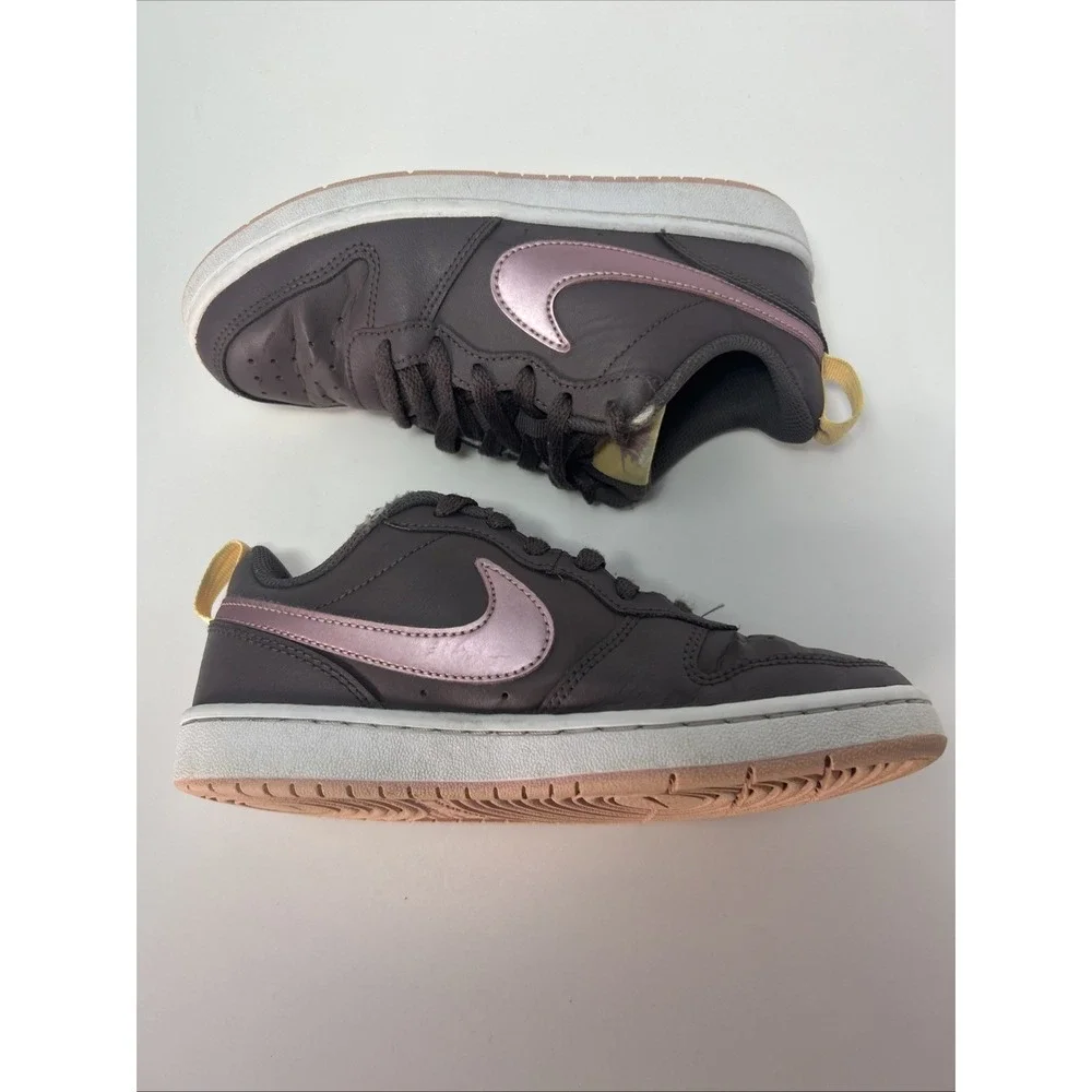 Nike Court Borough Low 2 GS Shoes Youth‎ Sz 4Y Women Sz 5.5 Violet White BQ5448